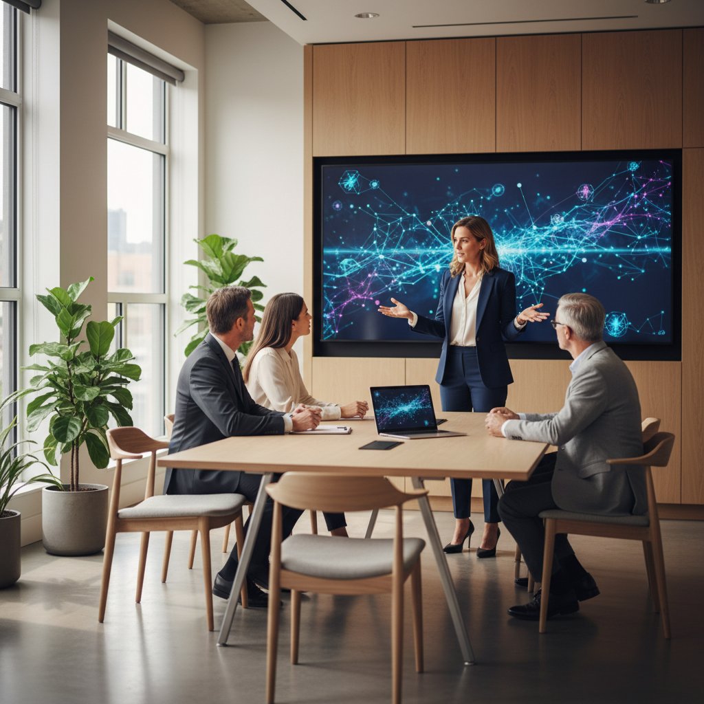 Zespół Jicela w biurze